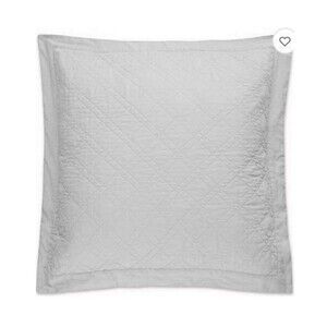 LEVTEX Home Sasha EURO SHAM LINEN / COTTON GRAY NEW